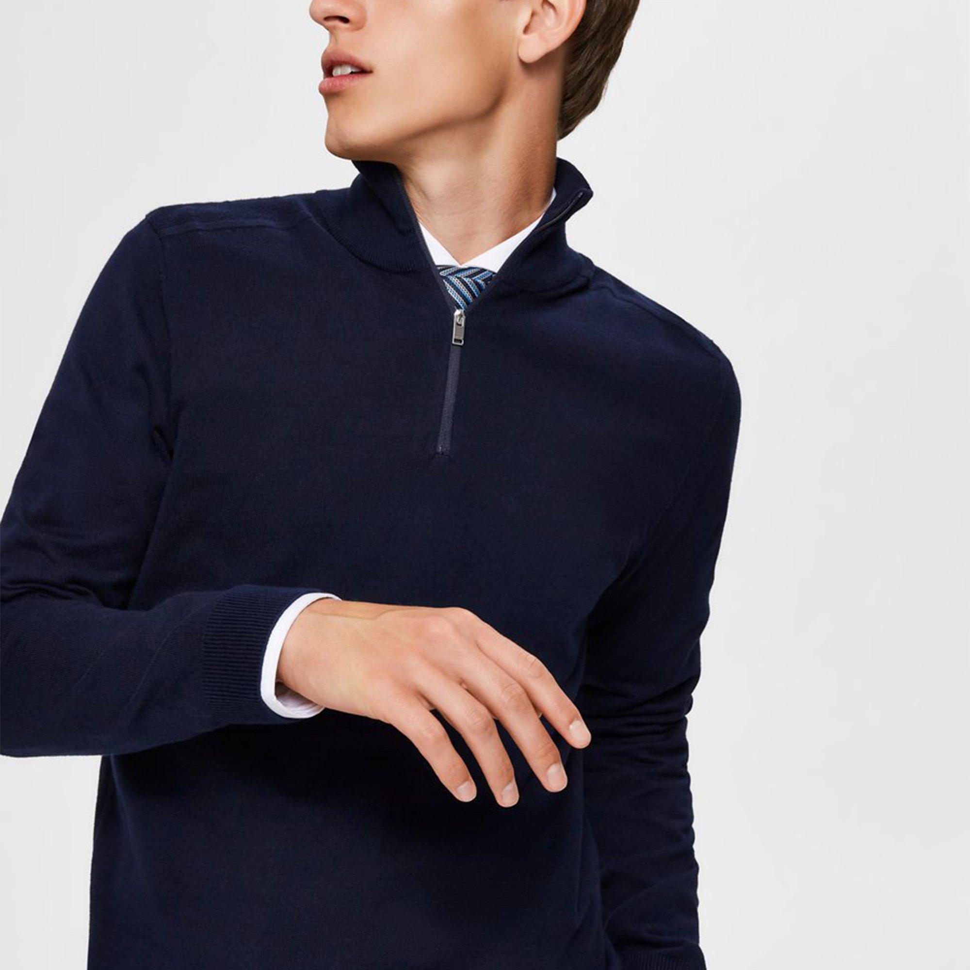 SELECTED Berg half zip Pullover