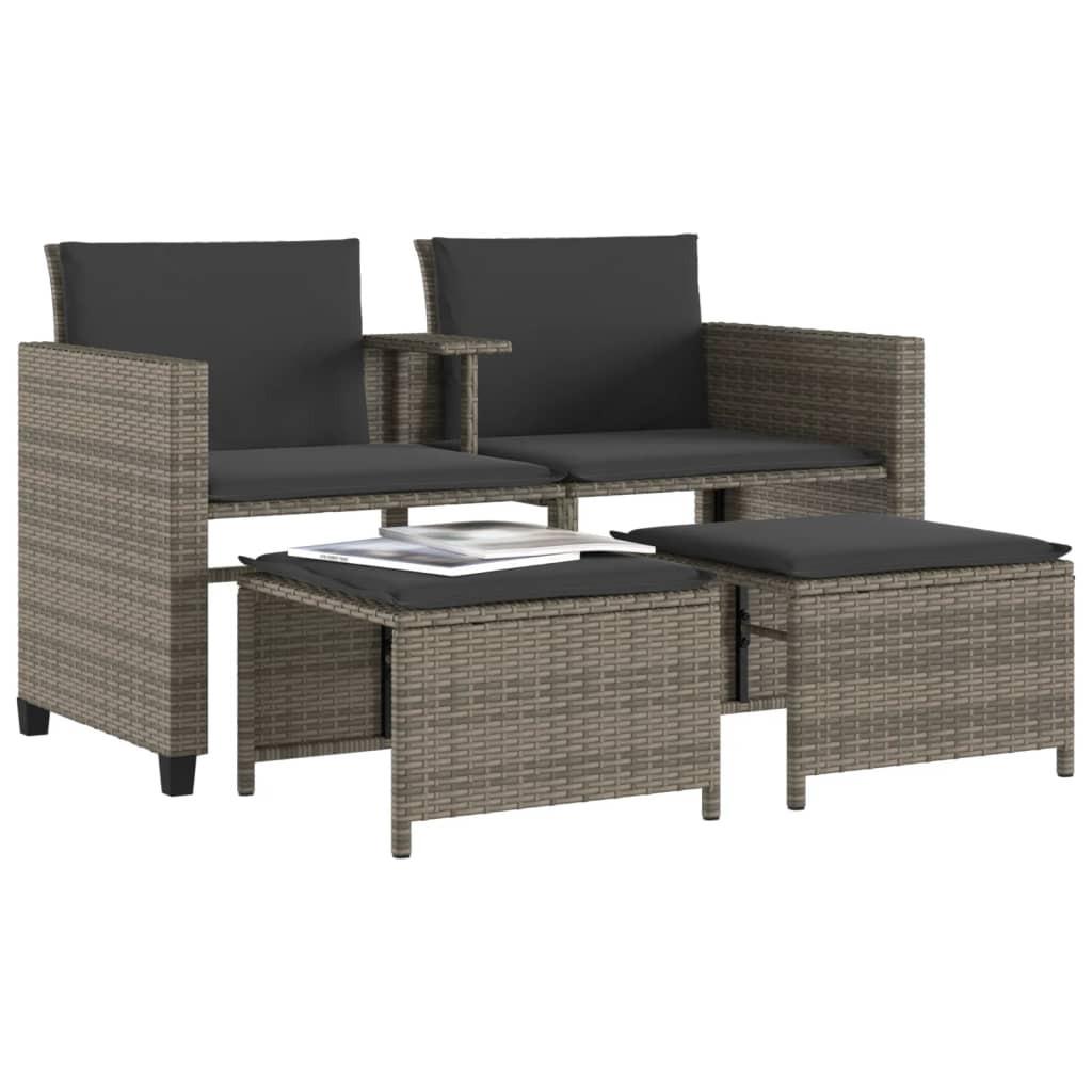VidaXL Gartensofa poly-rattan