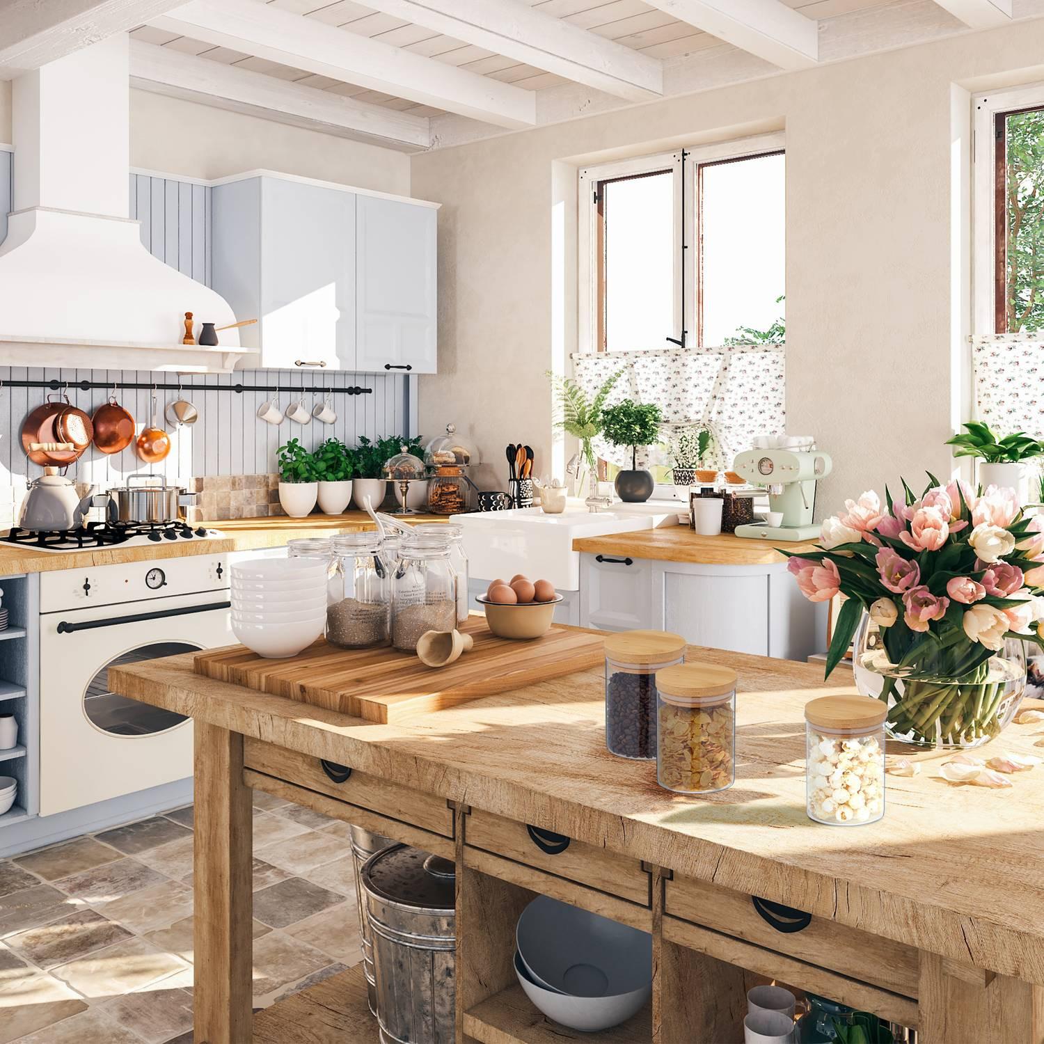 Northio 3 Stk. Vorratsgläser in verschiedenen Größen