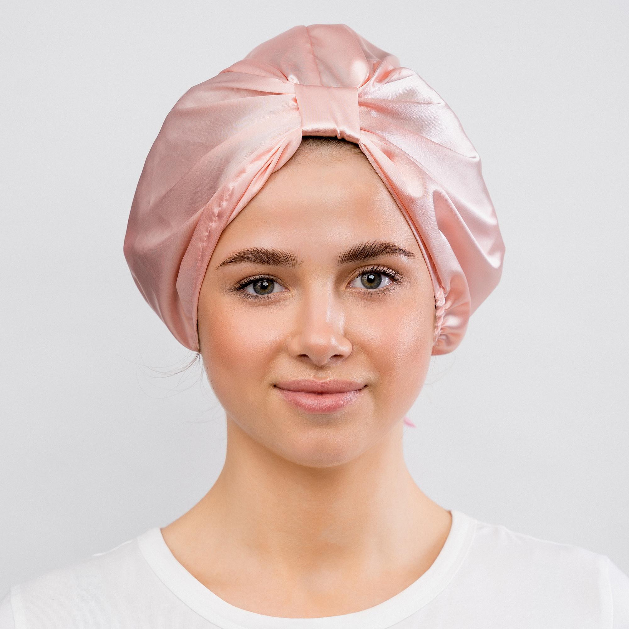 GLOV Glov Satin Hair Bonnet Pink Anti-frizz Satin-Haube