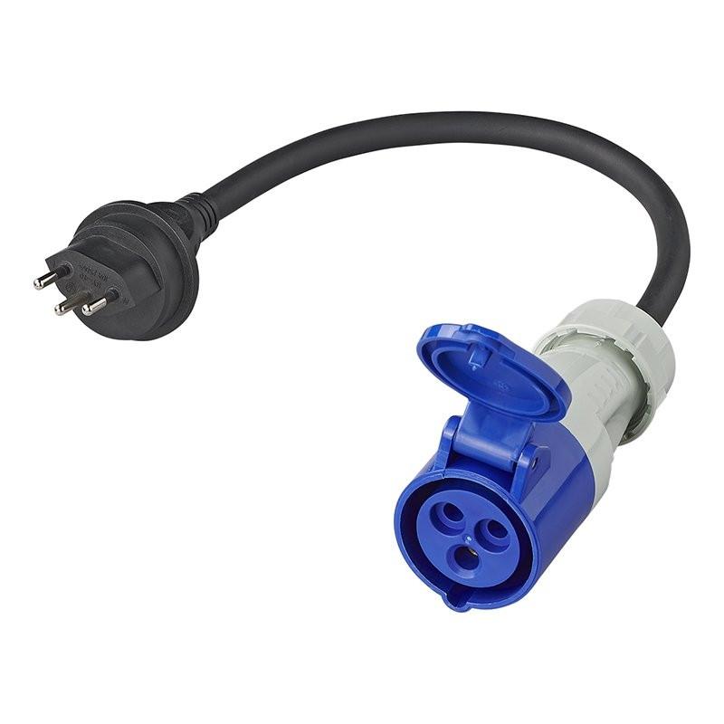 Pricenet Adapterkabel 40cm 3x2,5mm² von Schweizer Stecker auf CEE