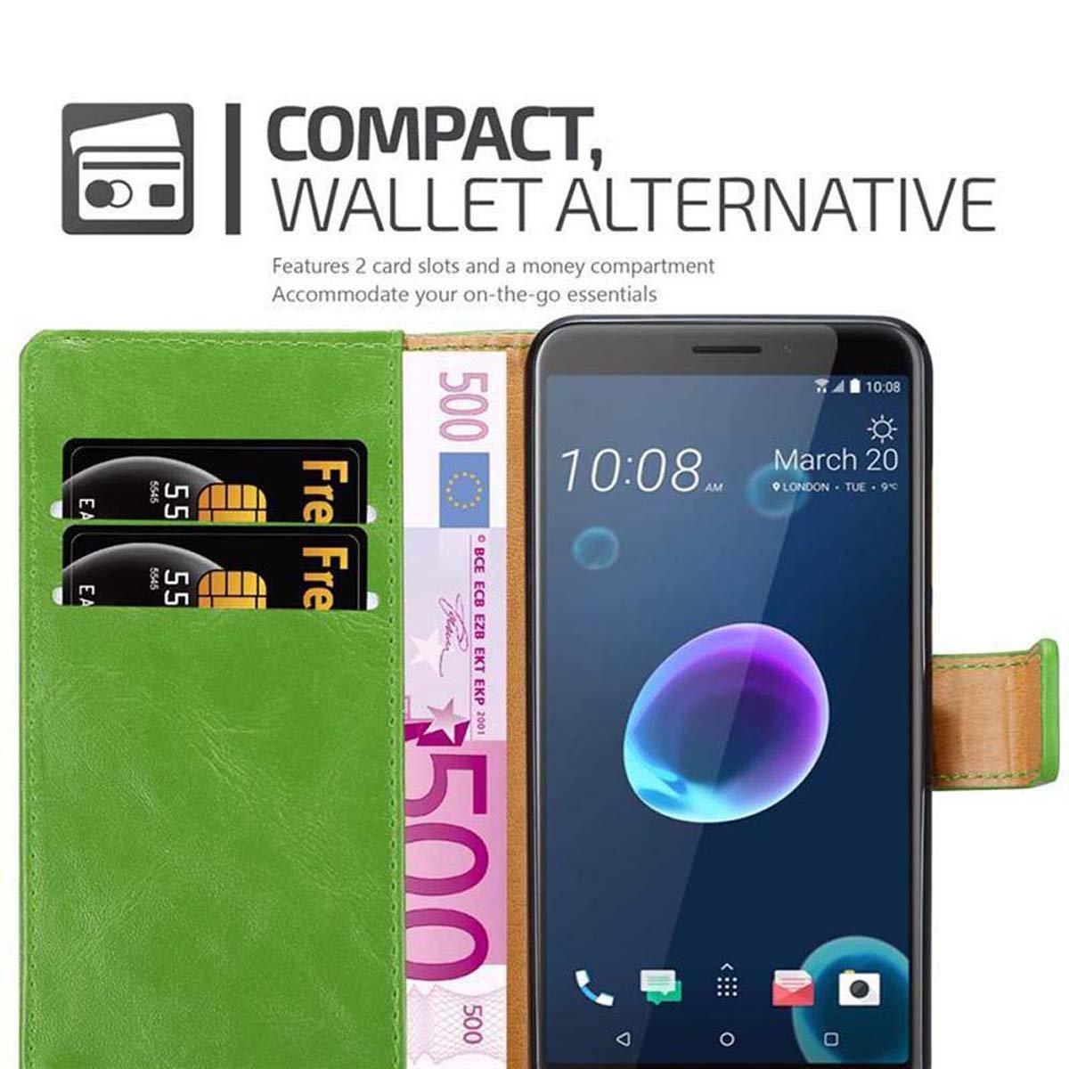 Cadorabo Hülle für HTC Desire 12 Magnetverschluss, Kartenfach