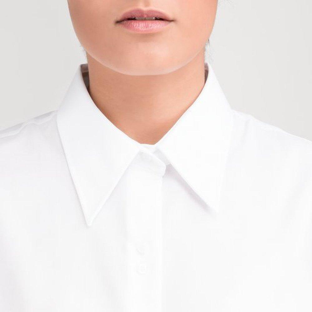 Russell Collection Kurzarm Bügelfrei Bluse