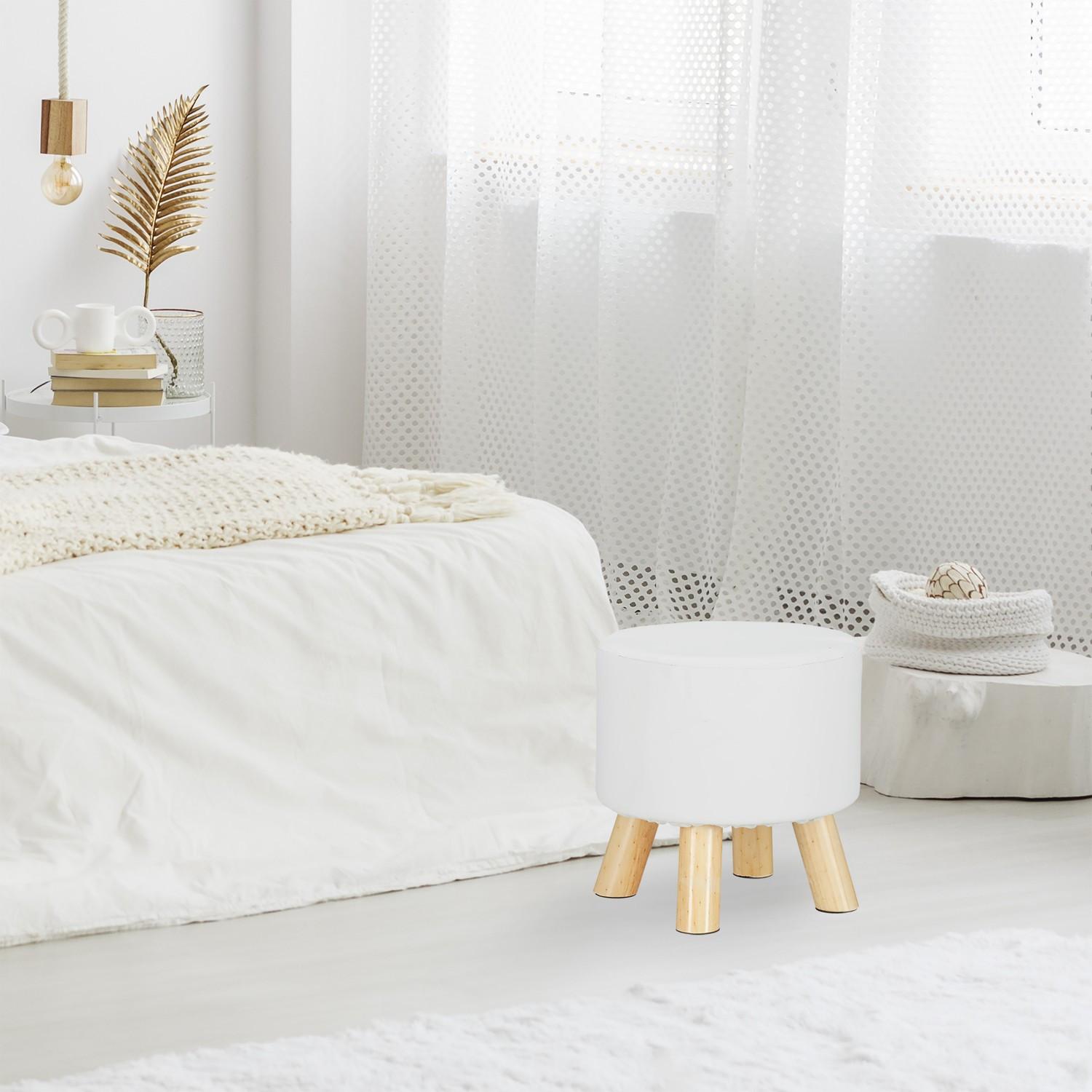 Northix Hocker aus Kunstleder