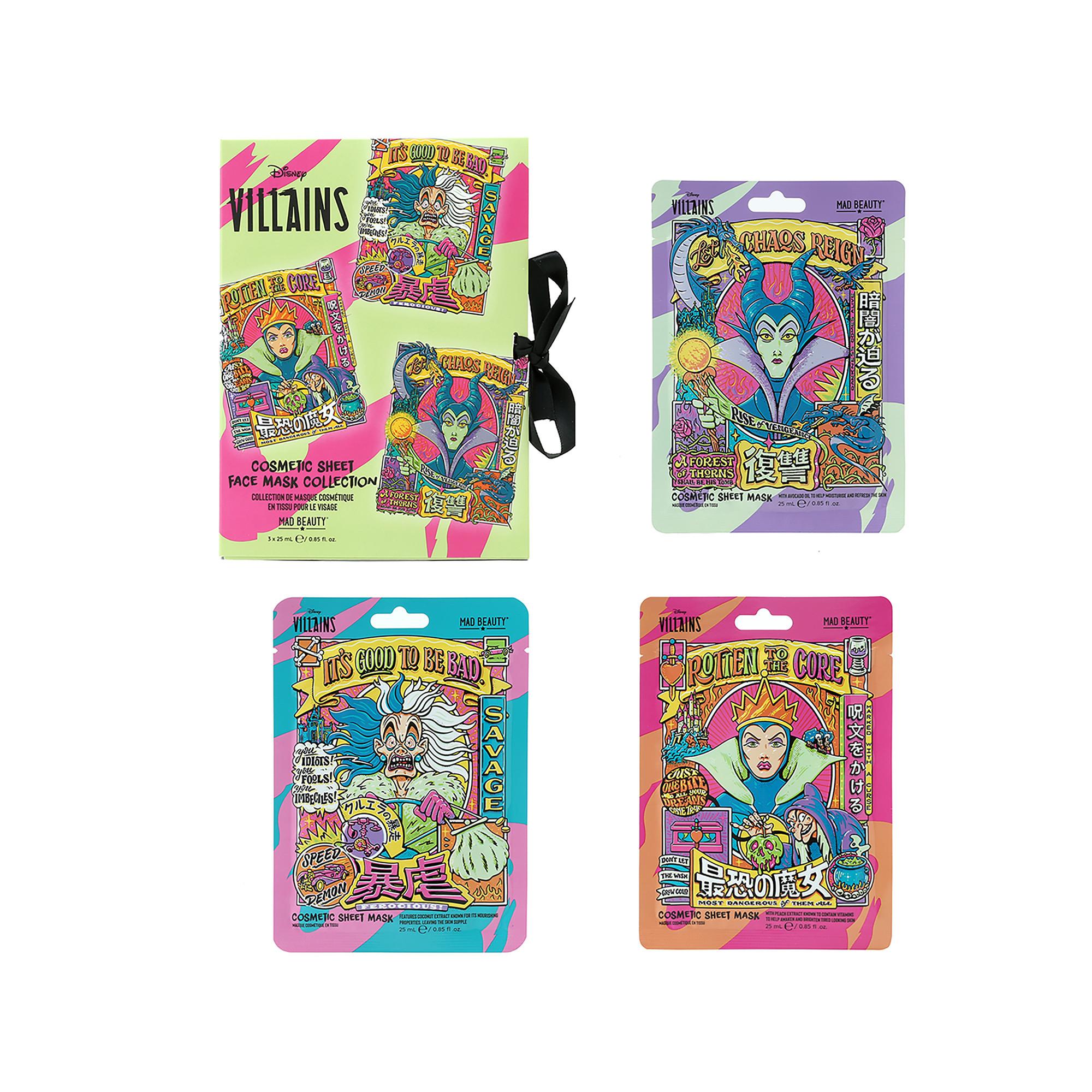 MAD BEAUTY Villains – Gesichtsmaskenset in Geschenkverpackung