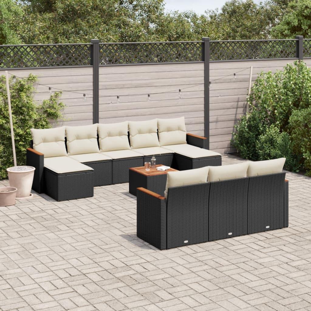 VidaXL Garten sofagarnitur poly-rattan