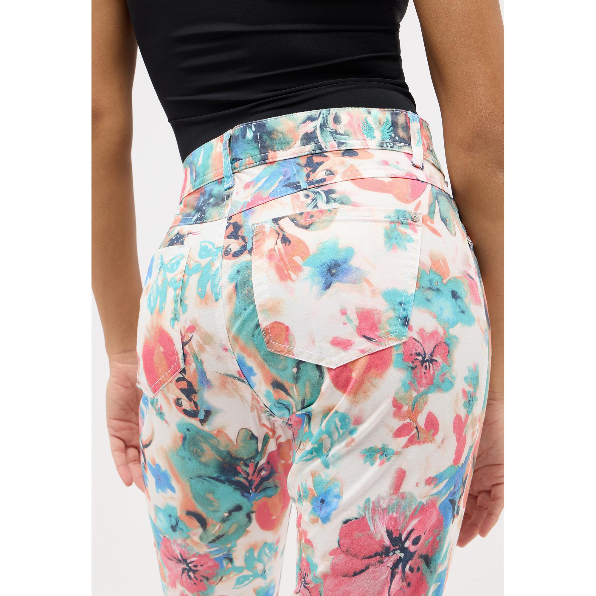 ANGELS Ornella All-Over-Muster 7/8 Länge Stoffhose