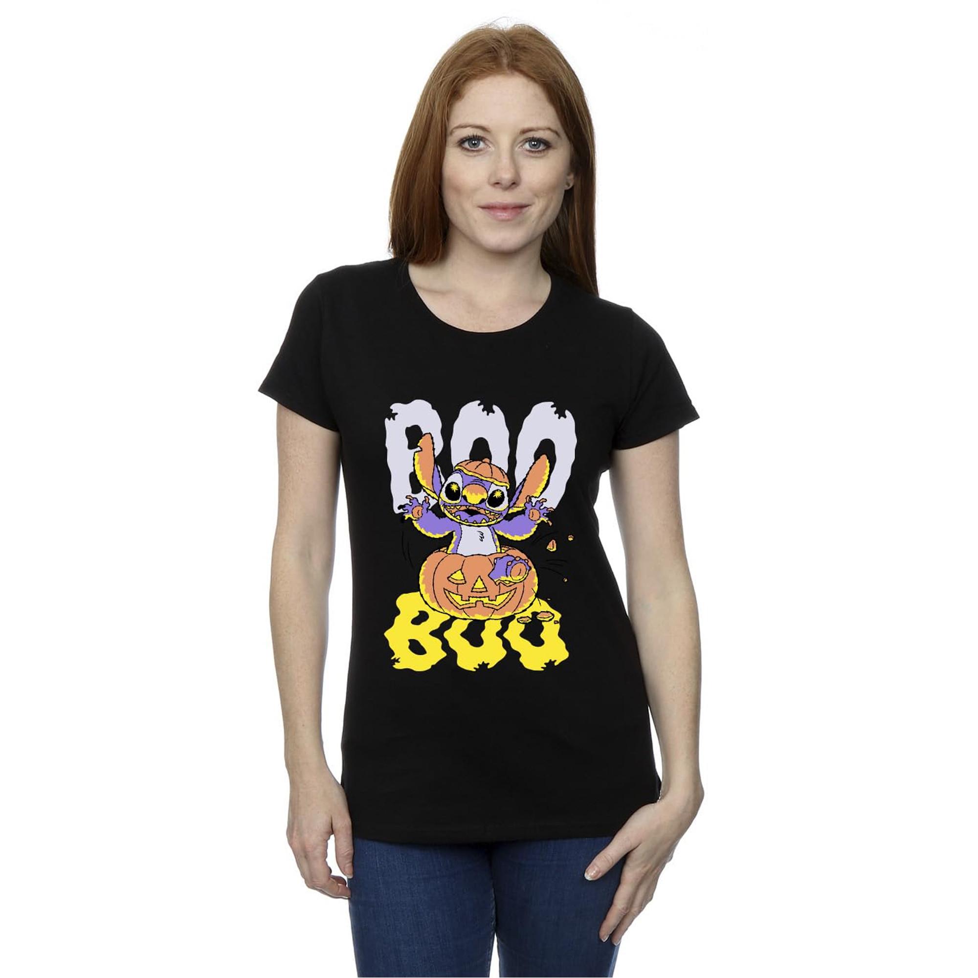 Lilo & Stitch Boo Jack-o-Lantern Slim Fit T-Shirt