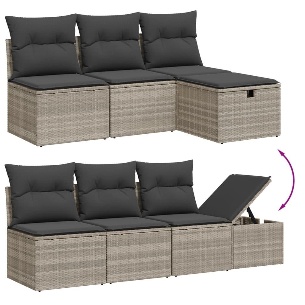 VidaXL Garten sofagarnitur poly-rattan