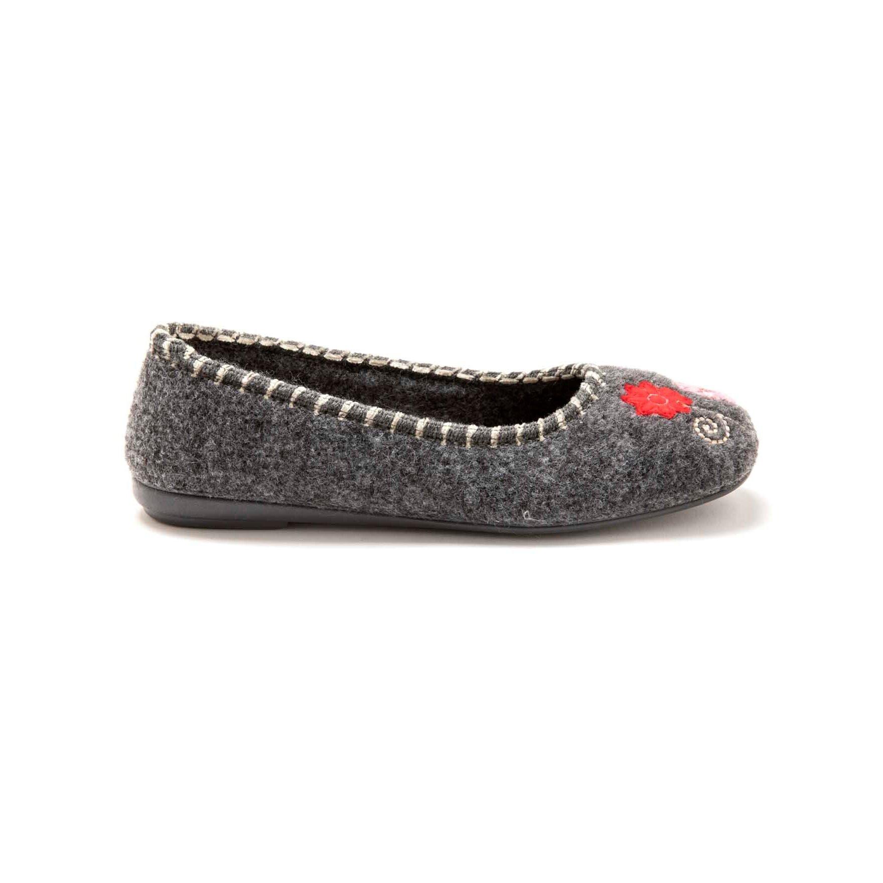 Pédiconfort bestickte ballerinas für en