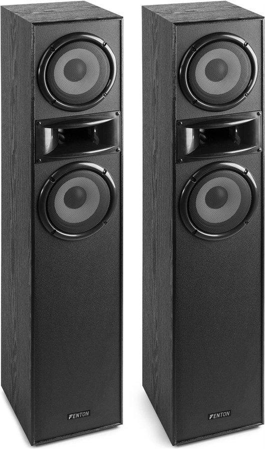 Fenton Standlautsprecher Paar SHF700B Schwarz