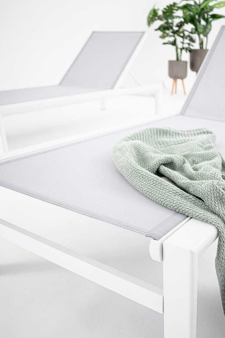 mutoni Sonnenliege Skipper New weiss