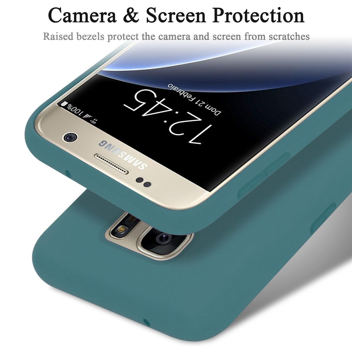 Cadorabo Hülle für Samsung Galaxy S7 TPU Silikon Liquid
