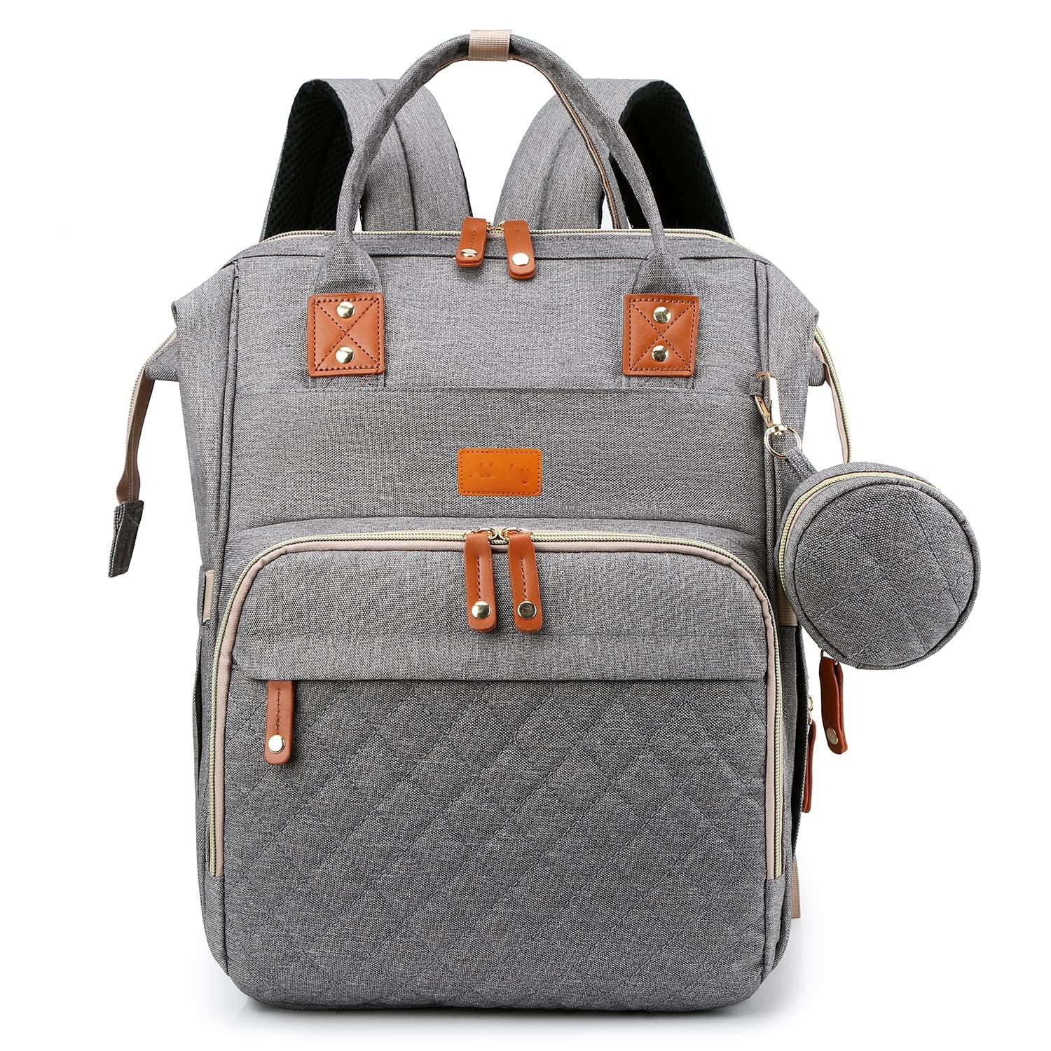 Only-bags.store Wickelrucksack Casual Wickeltaschen, Multifunktionale große Kapazität Baby Tasche Travel Backpack