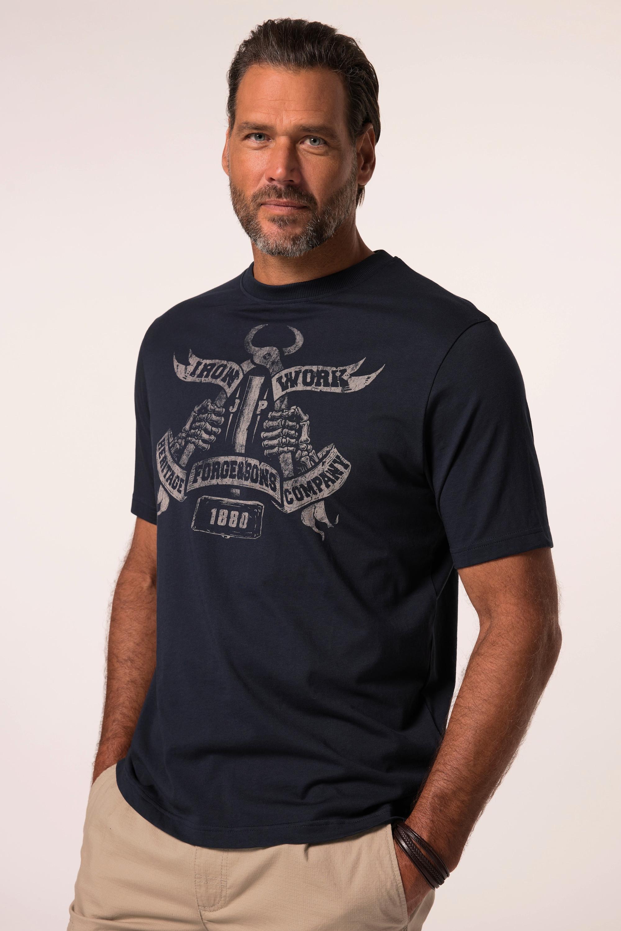 JP1880 Workwear Halbarm T-Shirt mit Brustprint