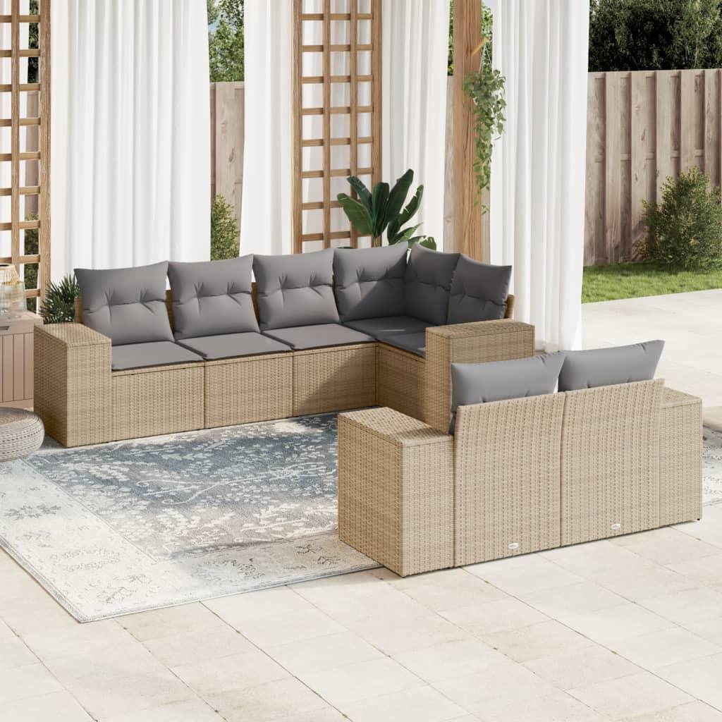 VidaXL Garten sofagarnitur poly-rattan