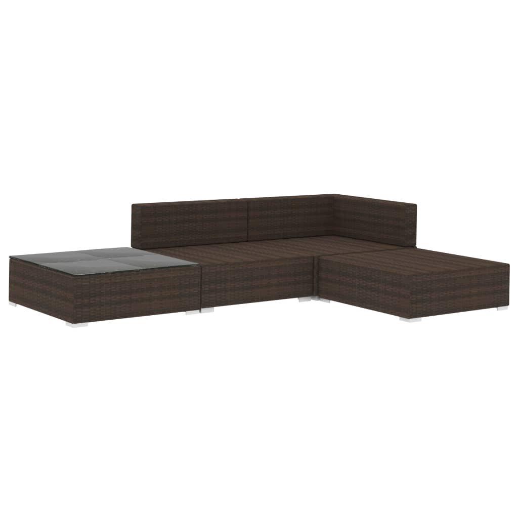 VidaXL Garten-lounge-set poly-rattan