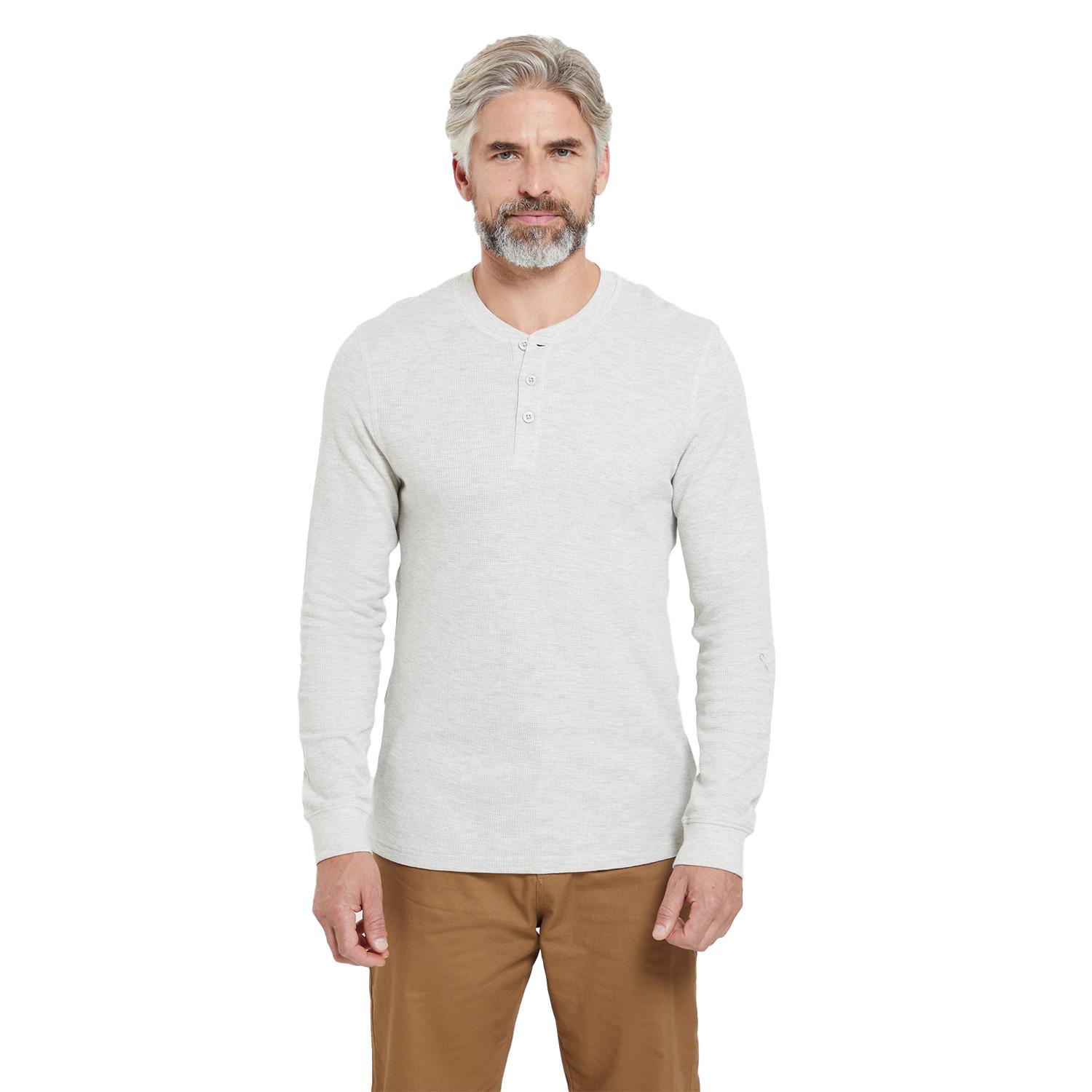 Mountain Warehouse Selby Henley Kragen Langarm T-Shirt
