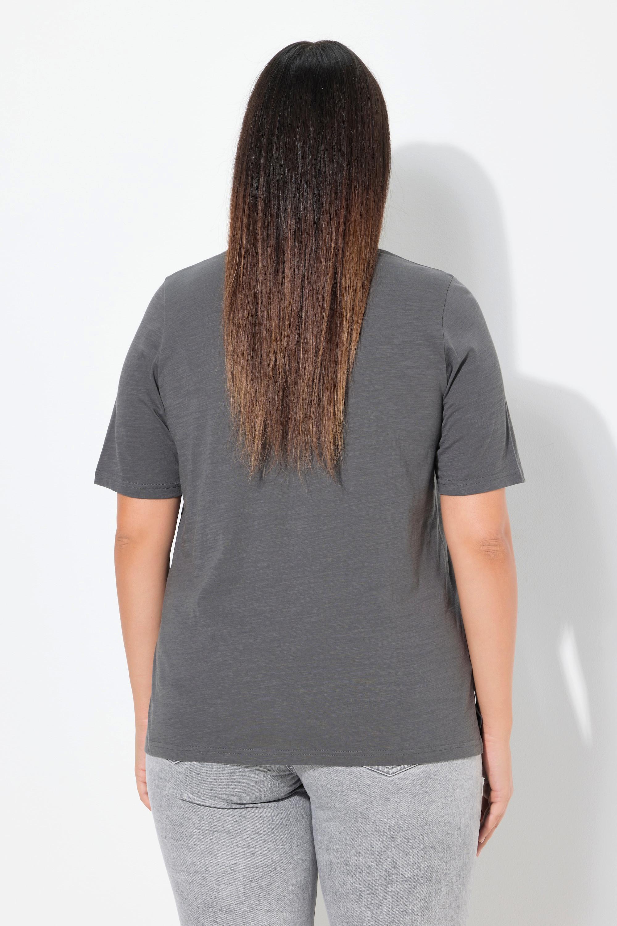 Ulla Popken Capetown Classic V-Ausschnitt Halbarm T-Shirt