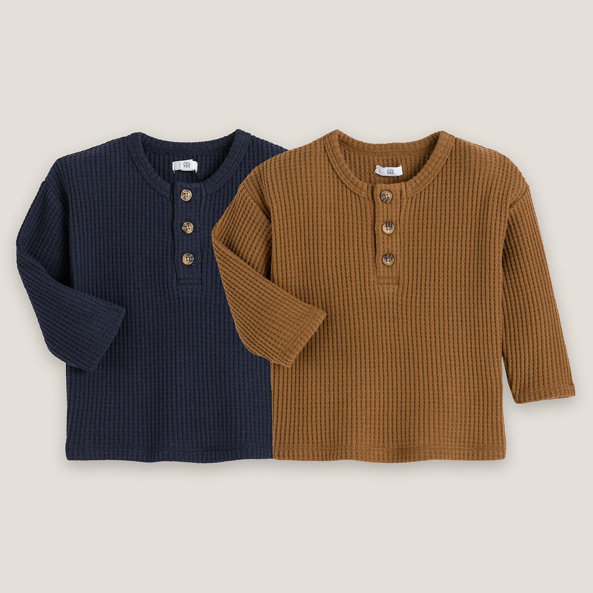 La Redoute Collections 2er-Pack Shirts mit langen Ärmeln