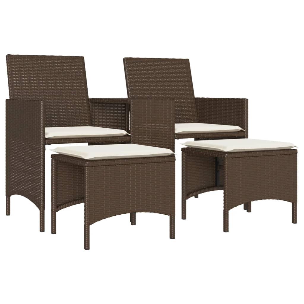 VidaXL Gartensofa poly-rattan