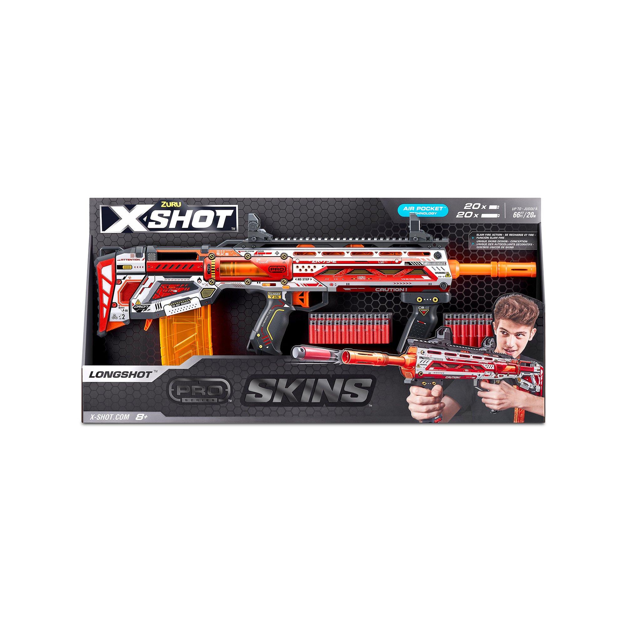 XSHOT Skins Pro Series Longshot Blaster (40 Darts)