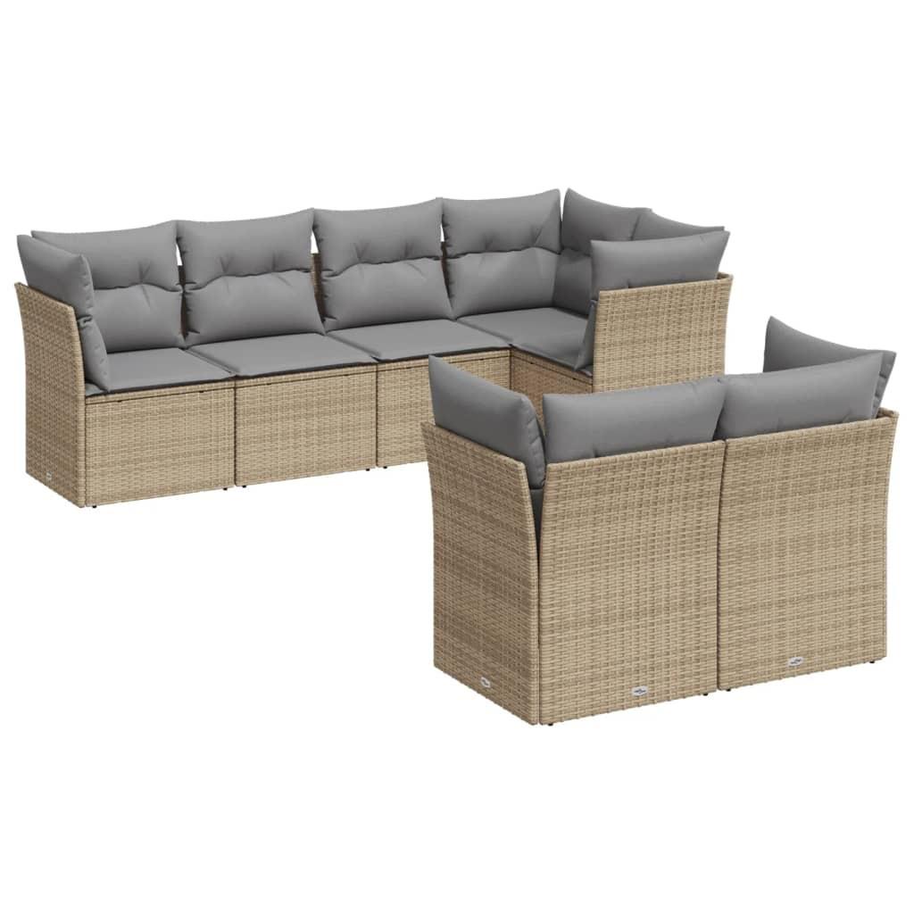 VidaXL Garten sofagarnitur poly-rattan