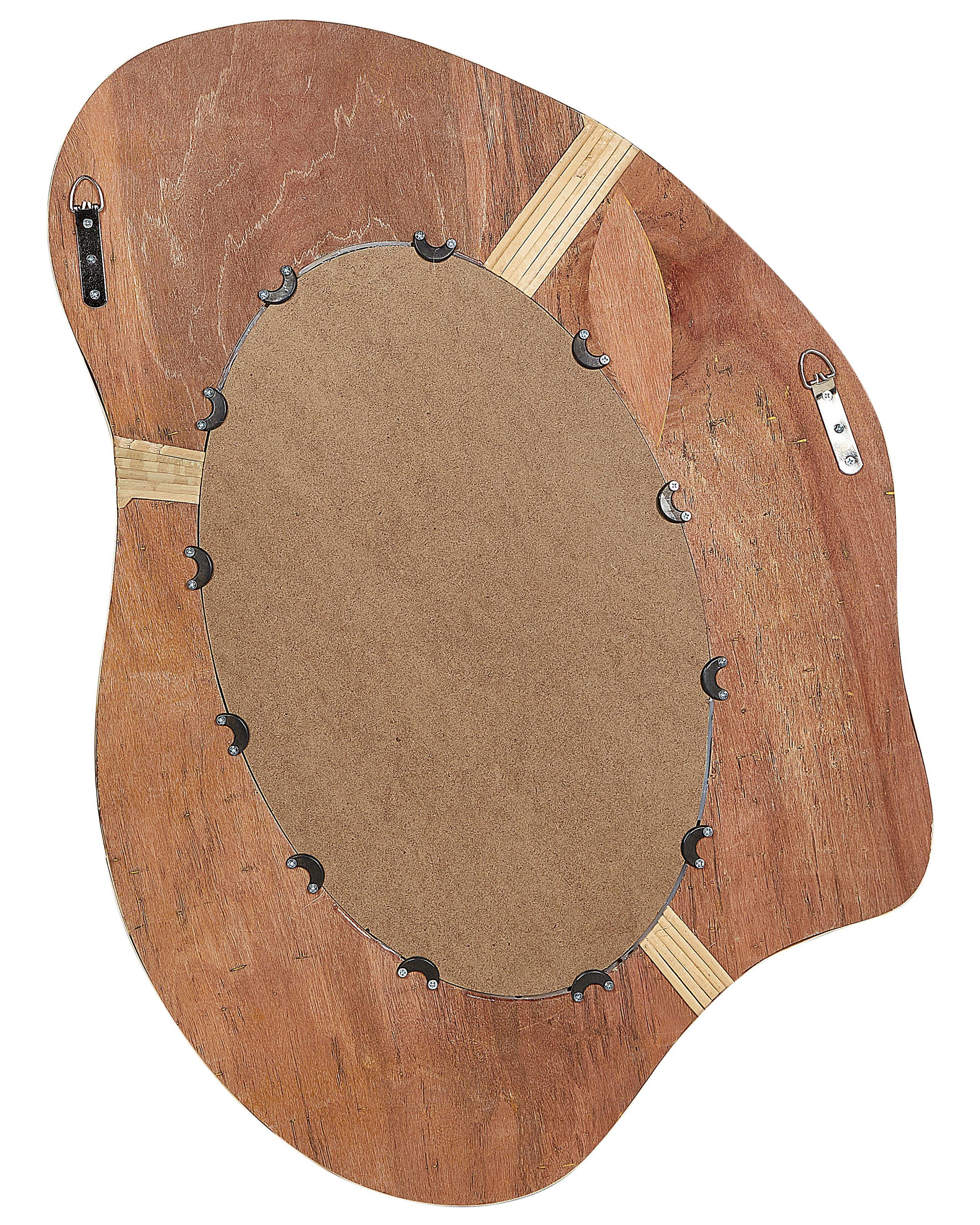 Beliani Wandspiegel aus Rattan Retro DORNES