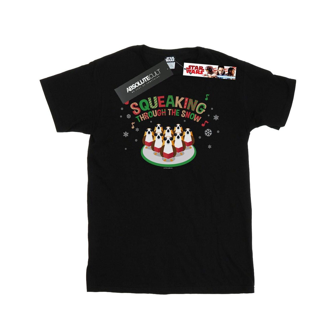 STAR WARS The Last Jedi Squeaking Rolling Through The Snow T-Shirt