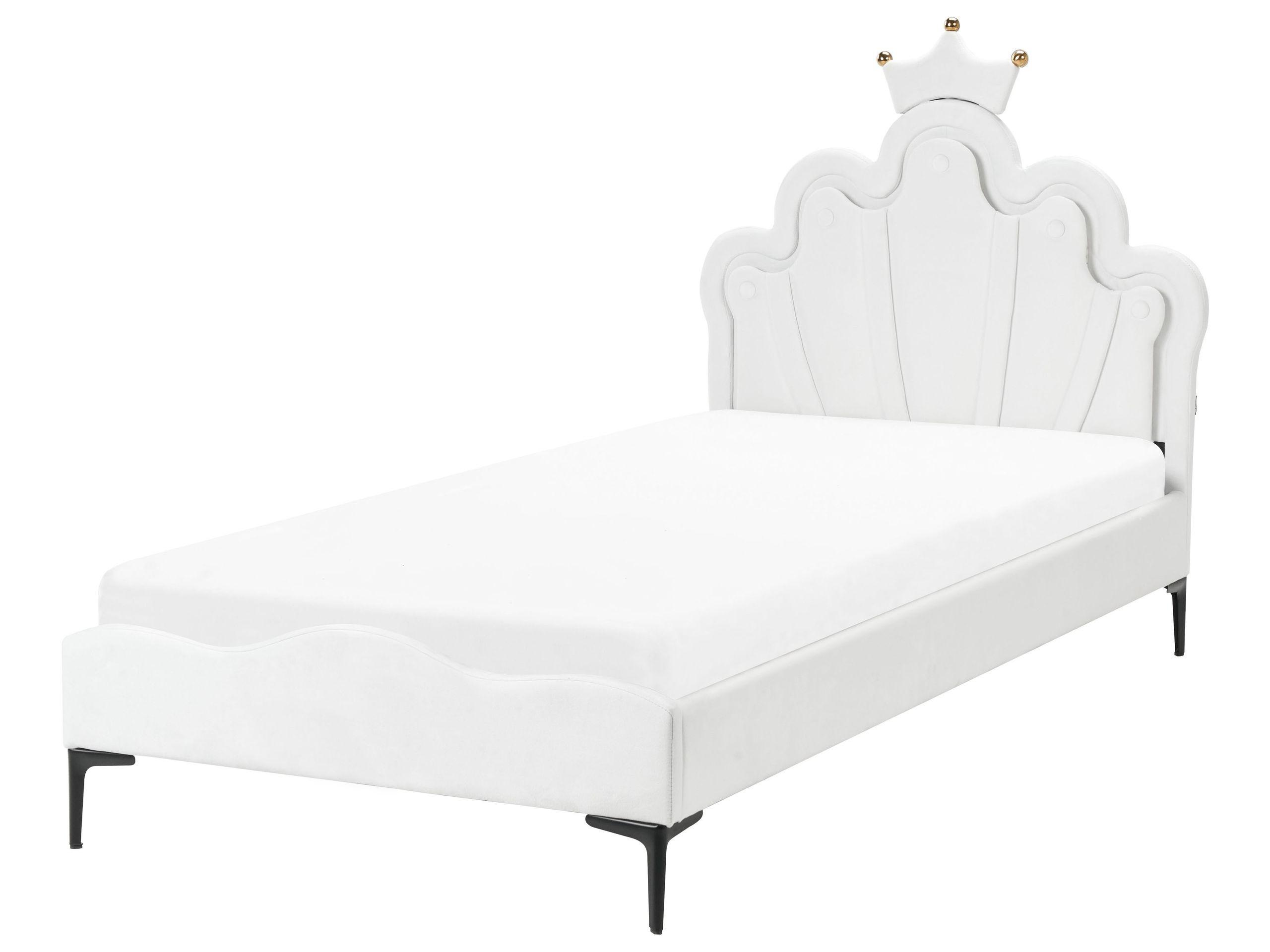 Beliani Kinderbett aus Samtstoff Modern RUBIAN