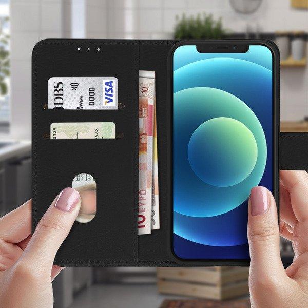 Avizar Klapphülle iPhone 12 / 12 Pro Schwarz