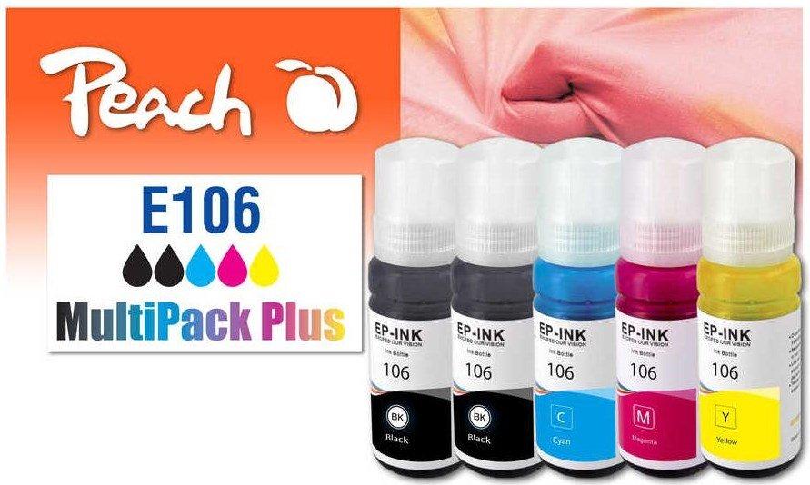 Peach Tinte Canon CISS 106 Multi-Pack+ C, M, Y, BK