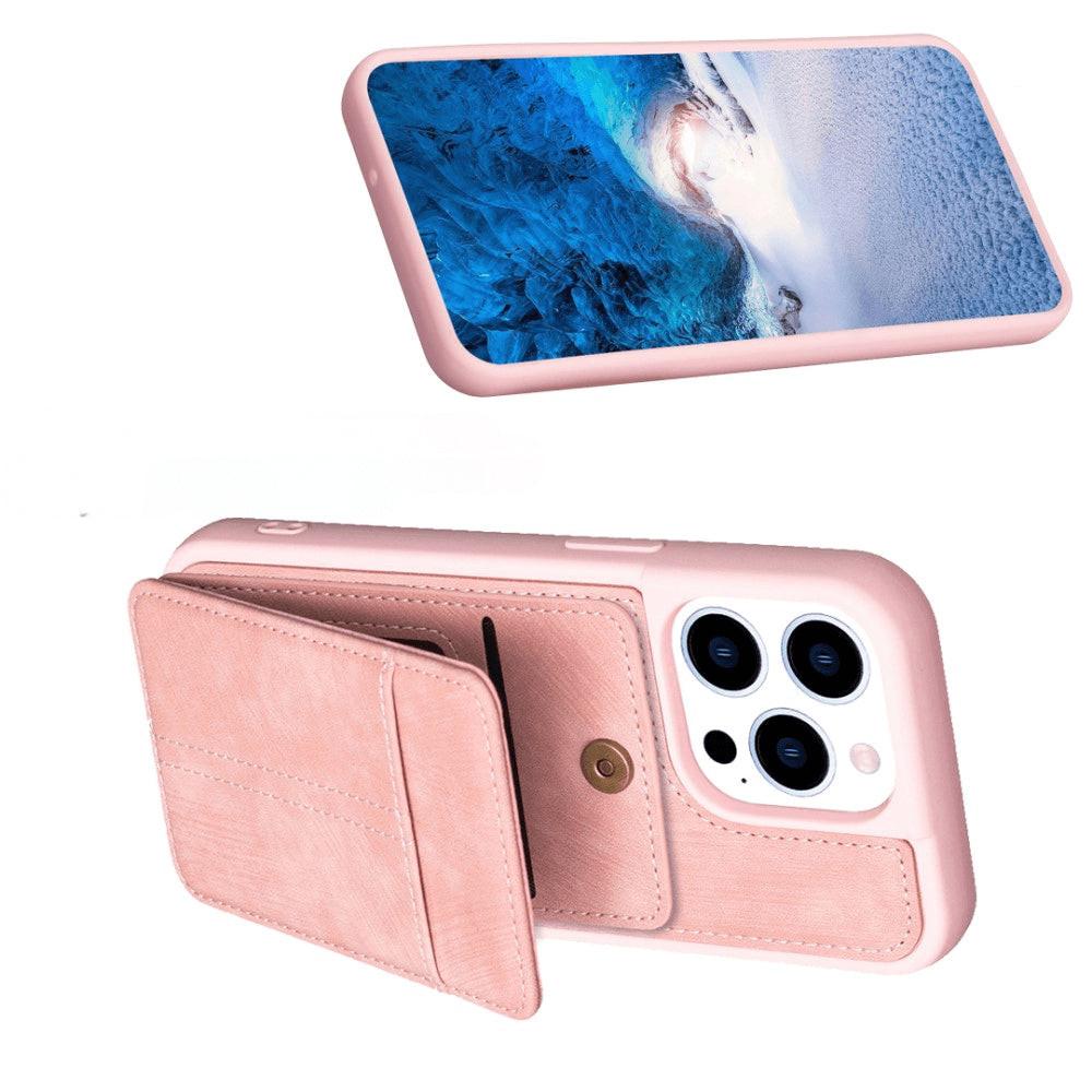Cover-Discount iPhone 15 Pro - Kickstand Case mit Kartenfächer