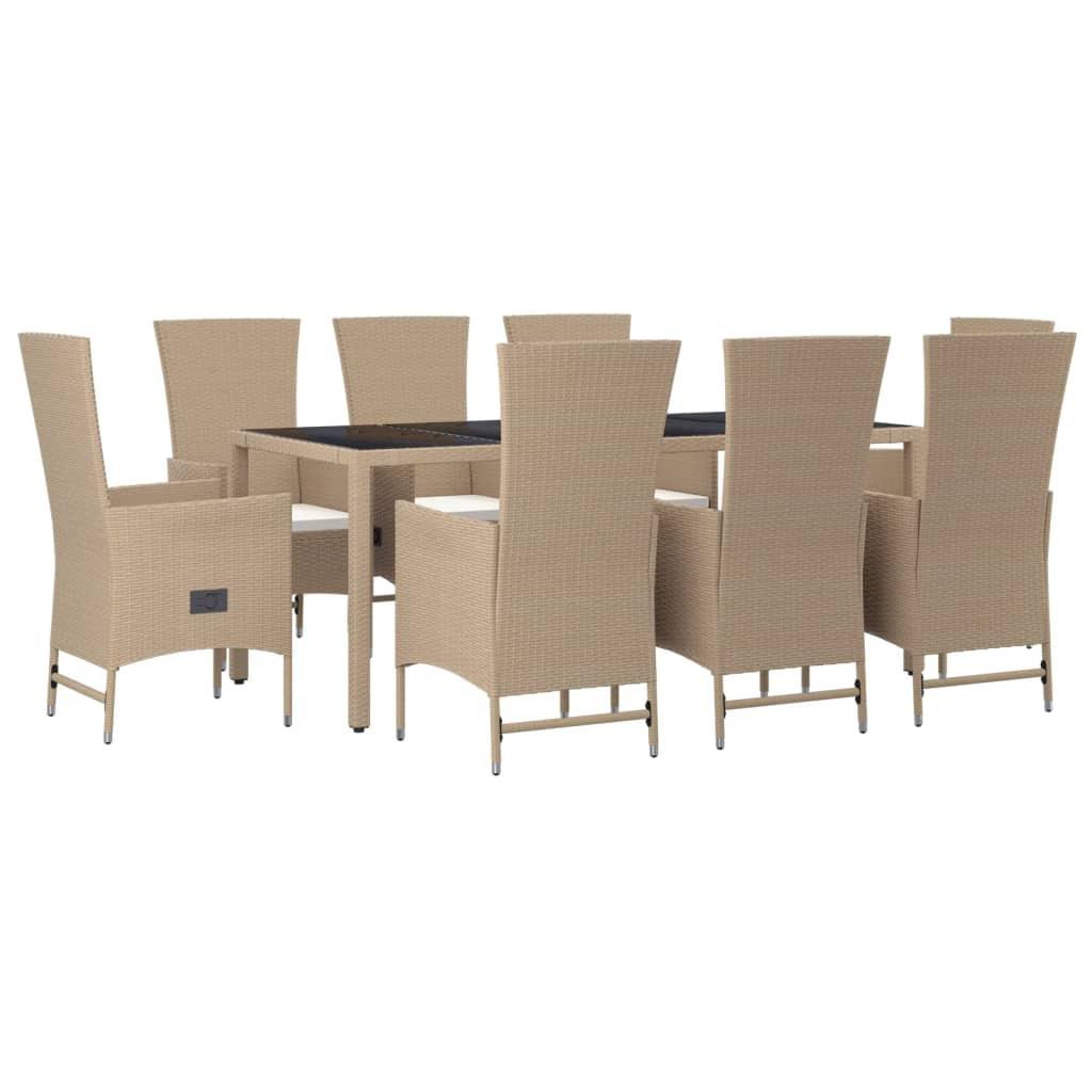 VidaXL Garten essgruppe poly-rattan