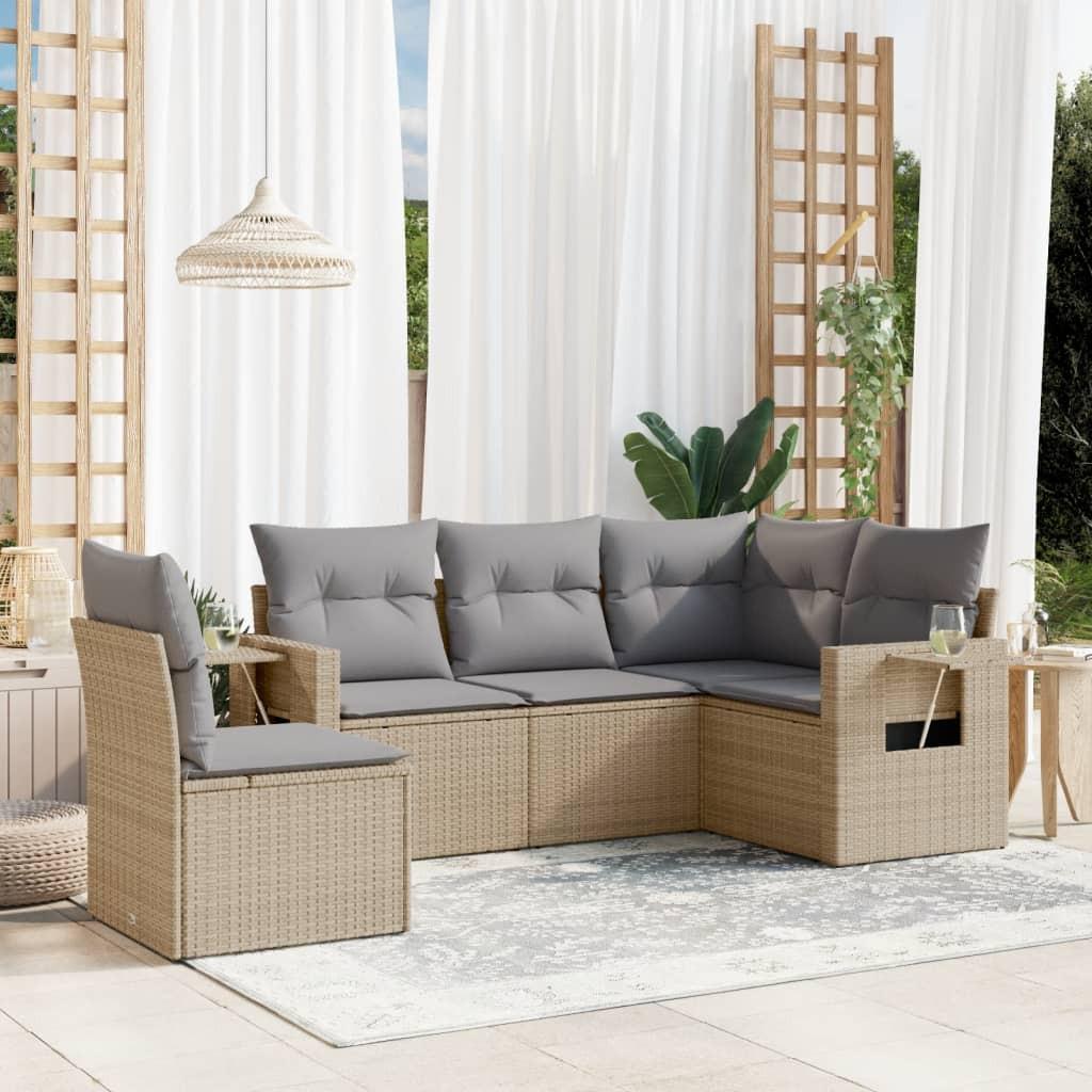 VidaXL Garten sofagarnitur poly-rattan
