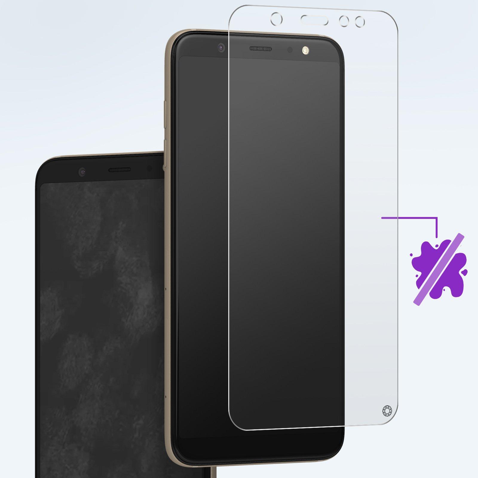 Force Power Samsung A6 Plus Folie 2.5D Ölabweisend