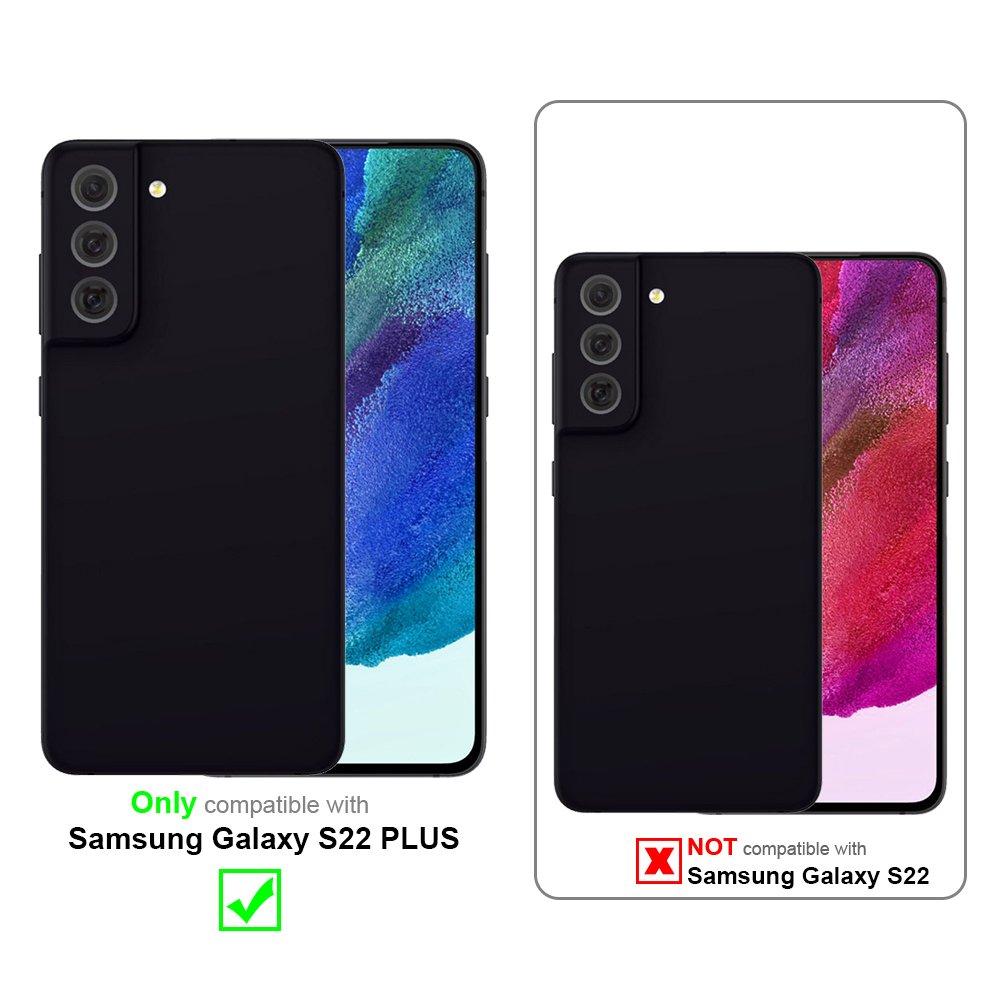 Cadorabo Hülle für Samsung Galaxy S22 PLUS TPU Silikon mit Ring Liquid