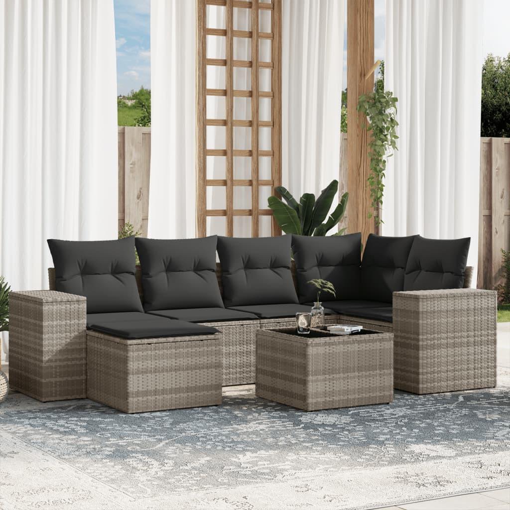 VidaXL Garten sofagarnitur poly-rattan
