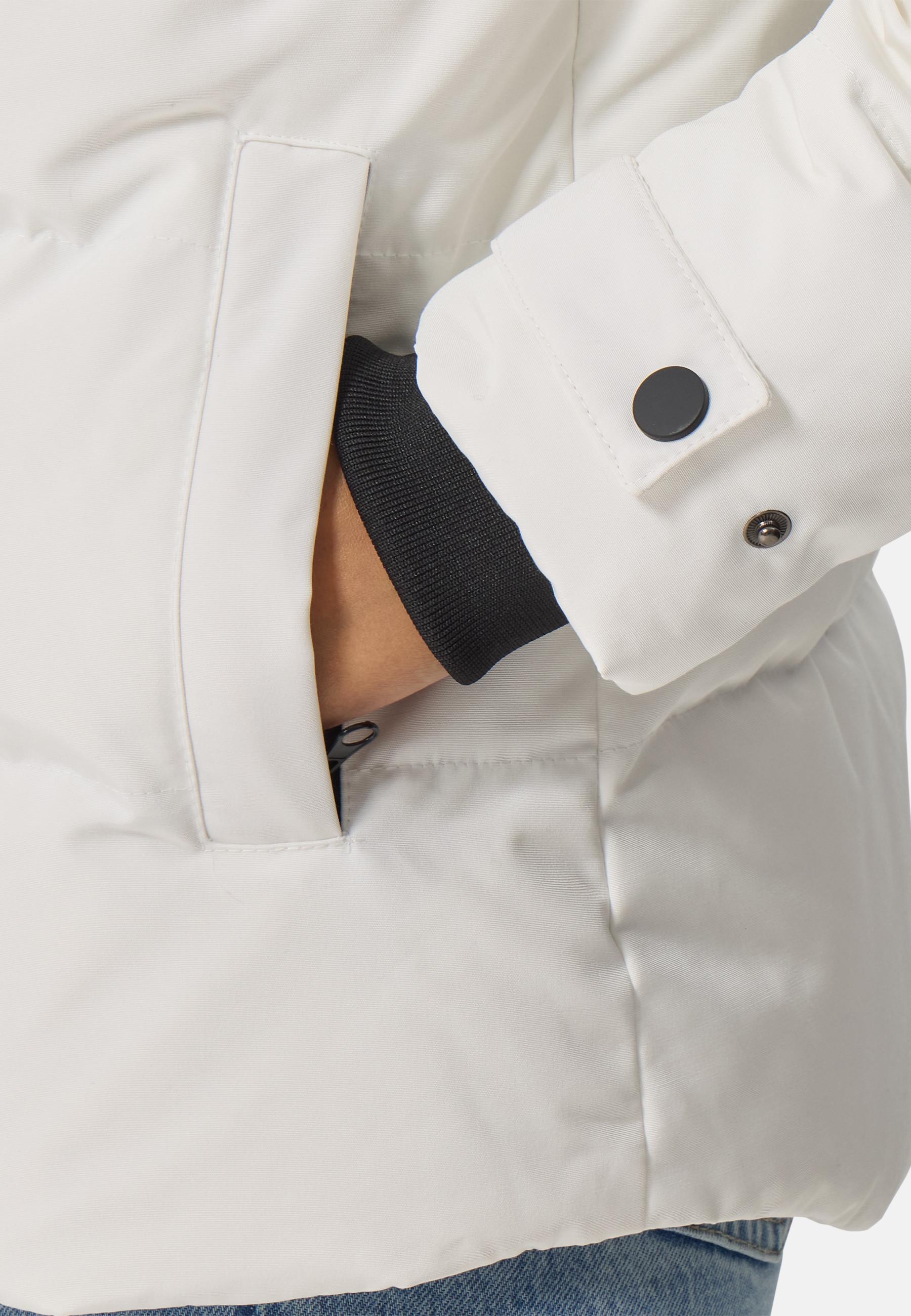 CASH-MERE.CH Daunenparka mit Kapuze und Kaschmirfutter