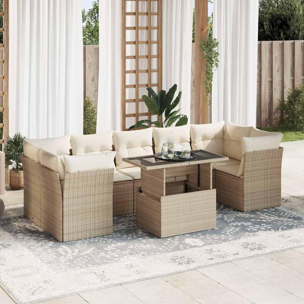 VidaXL Gartensofa set poly-rattan