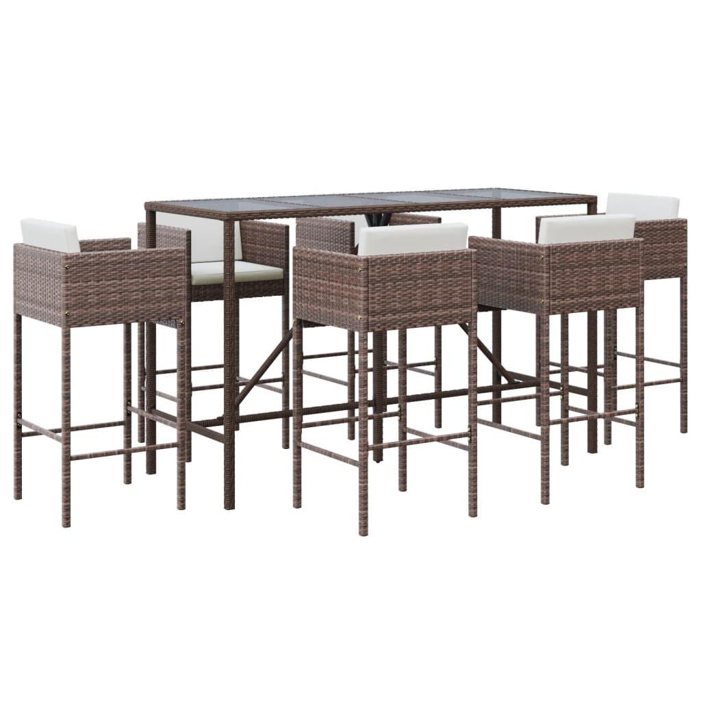 VidaXL Gartenbar set poly-rattan