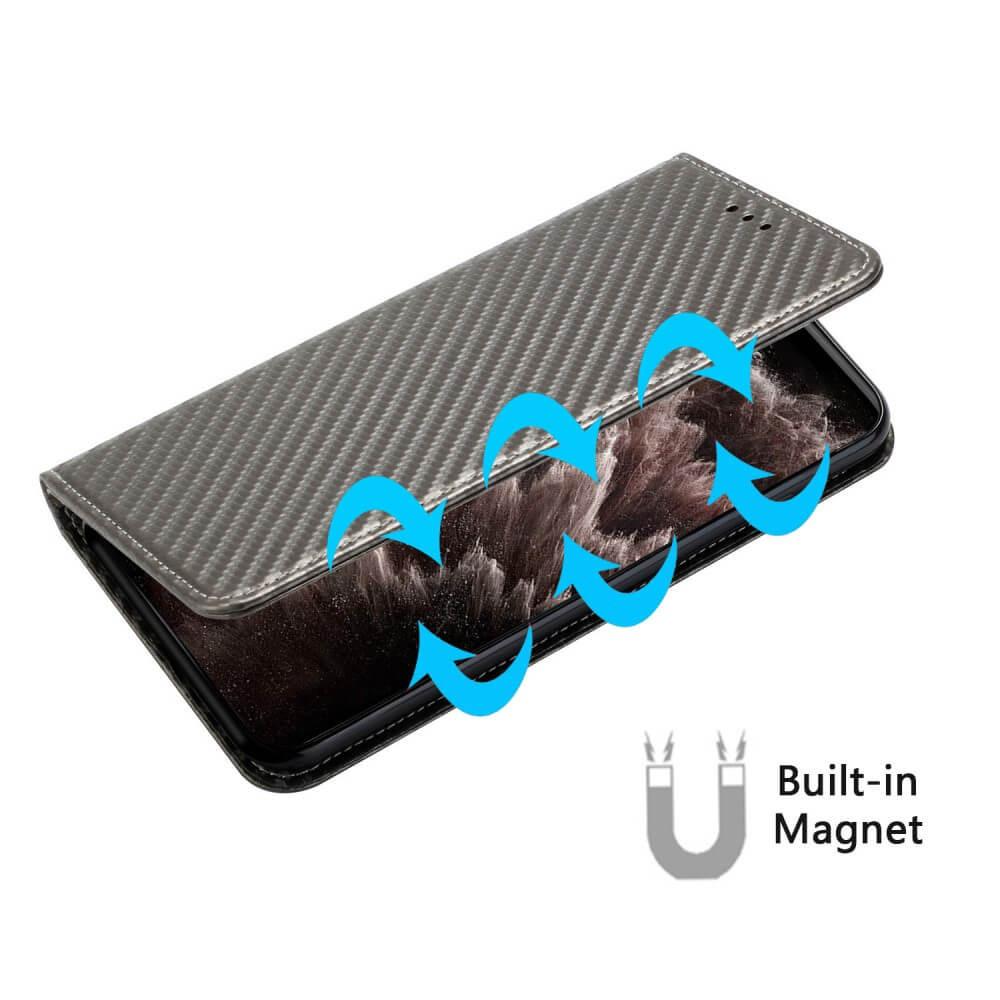 Cover-Discount Xiaomi Poco X5 Pro - Carbon Look Flip Case Hülle