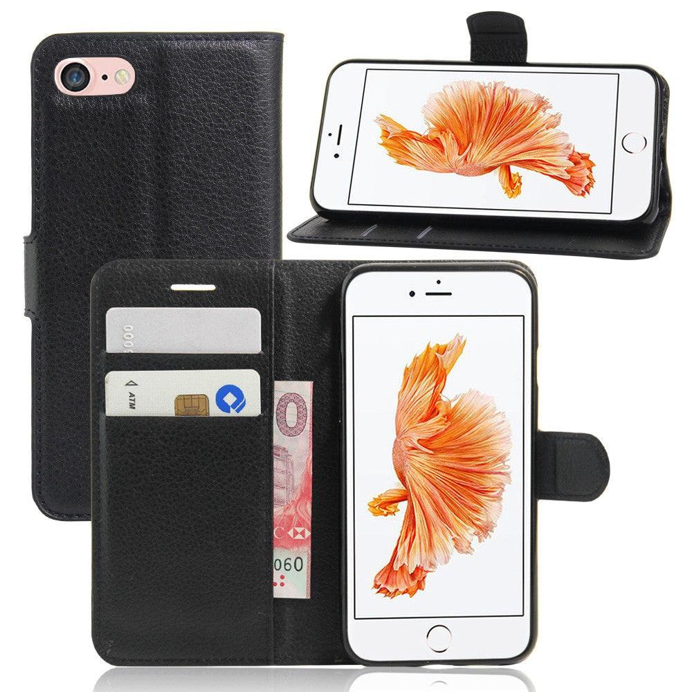 Cover-Discount iPhone SE / 8 / 7 - Leder Tasche Etui Hülle Kartenfächer