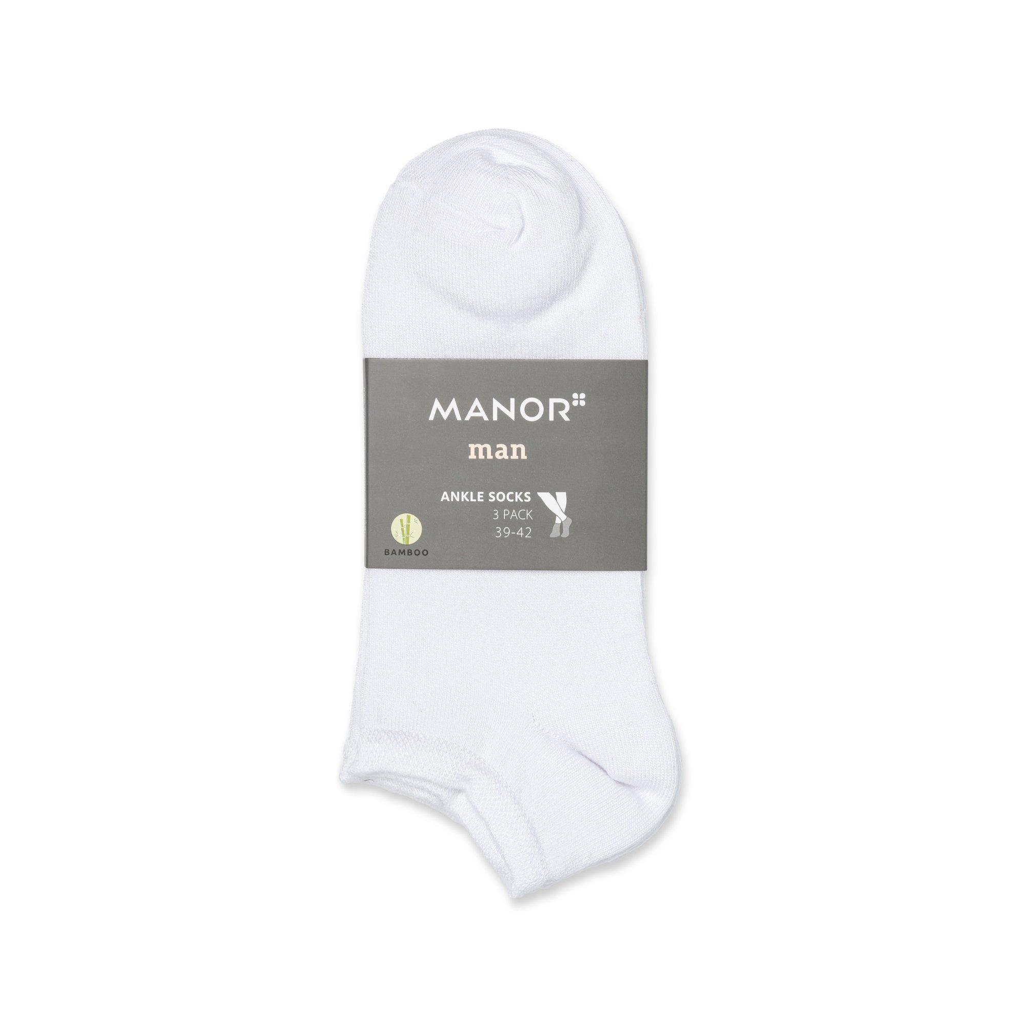 Manor Man 3 Pack Sneaker Bambus Triopack,Sneaker Socken