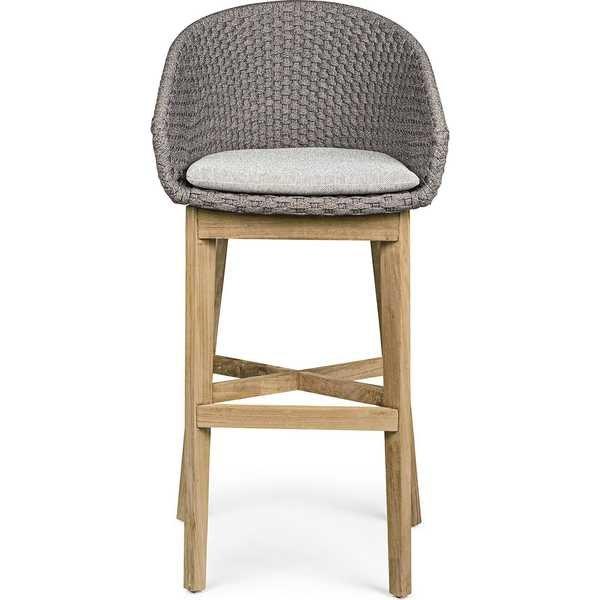 mutoni Garten Barhocker Coachella mit Kissen Stone