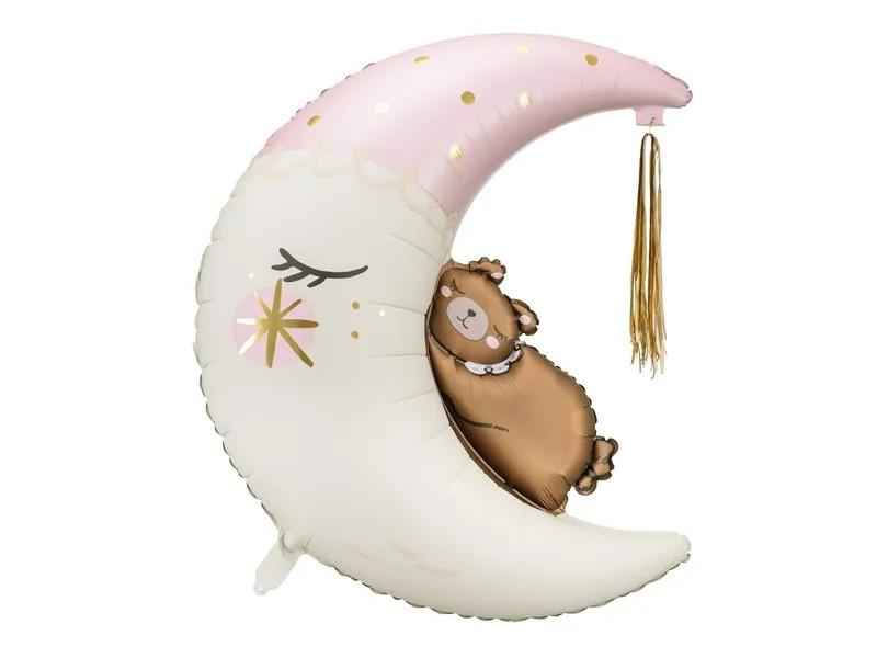 Pricenet Folienballon Teddybär auf dem Mond