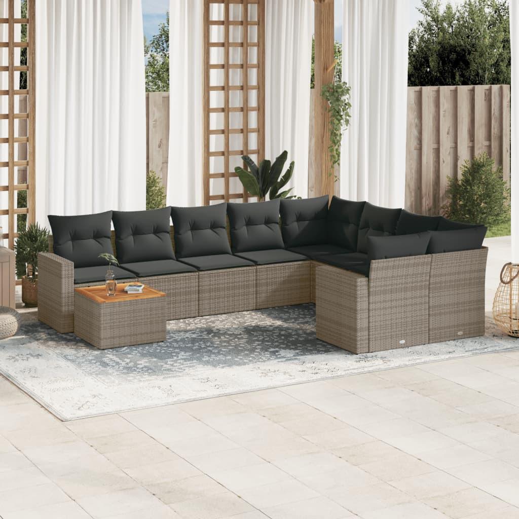 VidaXL Garten sofagarnitur poly-rattan