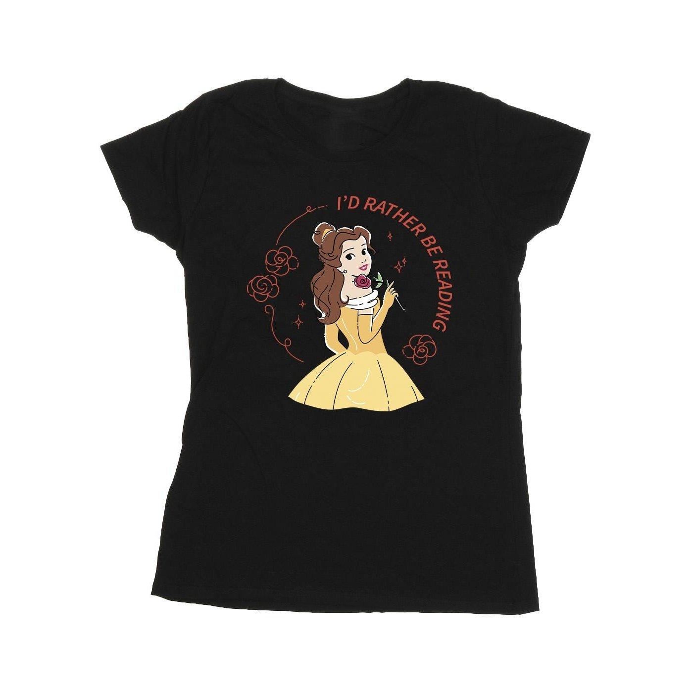 Disney Beauty And The Beast I'd Rather Be Reading T-Shirt