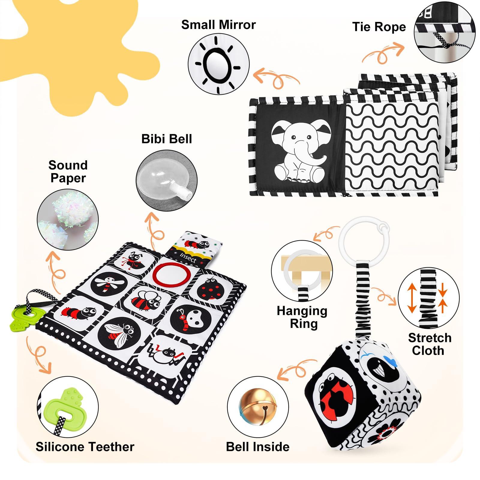 Activity-board Kontrast Buch Baby Spielzeug Kontrast Karten sensorischen Kontrast Geschenk