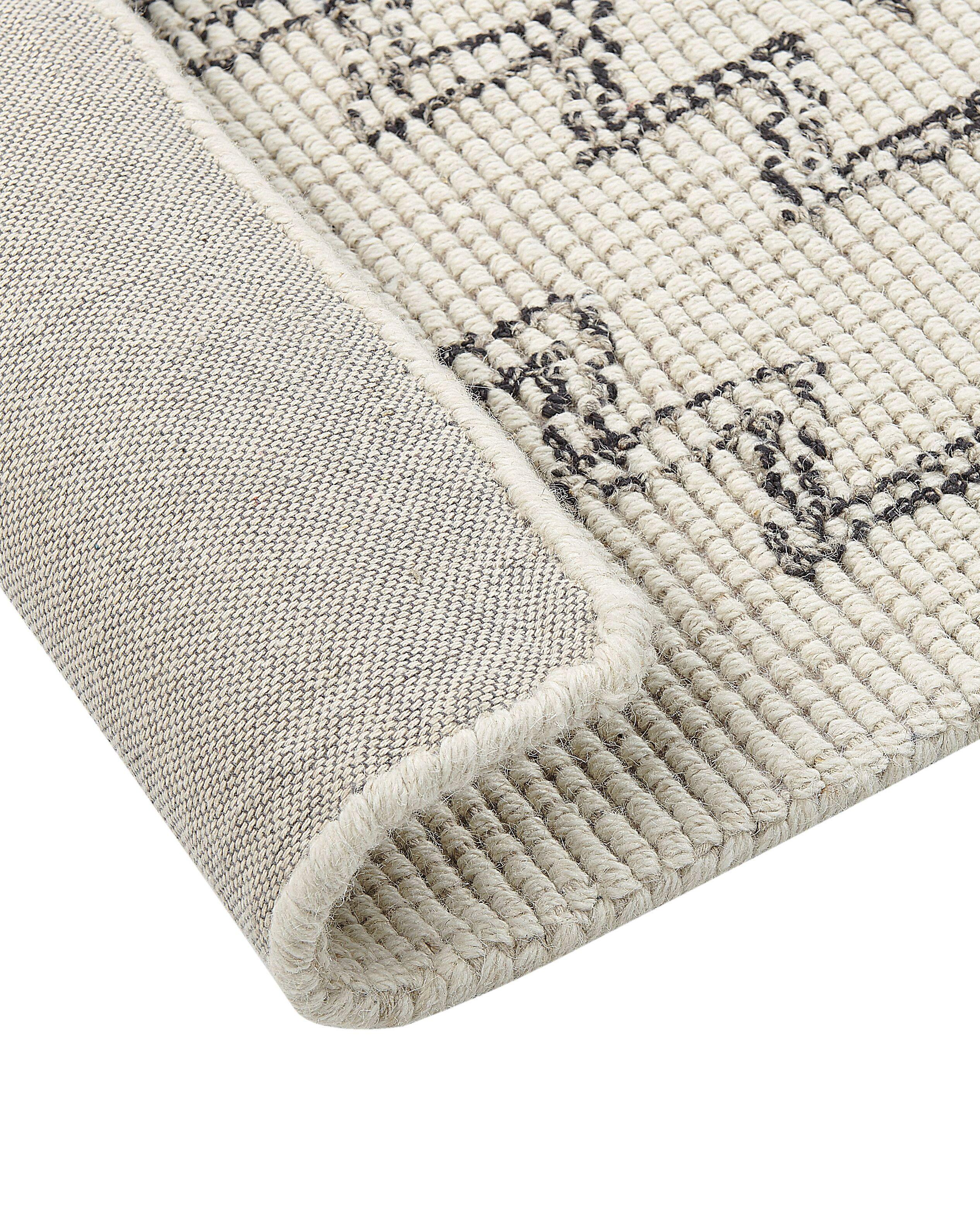 Beliani Teppich aus Wolle Boho URLA